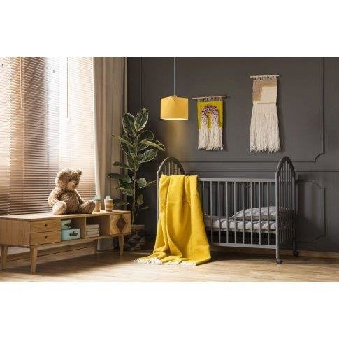 Lampa wisząca do pokoju dziecięcego SALLO niebieski abażur