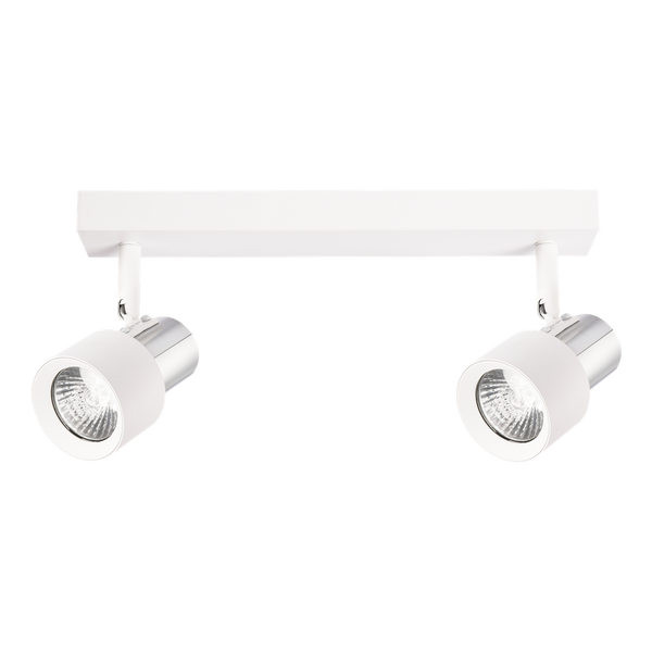 Lampa Sufitowa Cino 2xGU10 Biały + Chrom