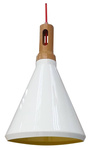 LAMPA SUFITOWA WISZĄCA CANDELLUX ROBINSON 31-37695   E27 BIAŁY / WNĘTRZE ŻÓŁTE