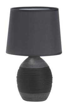 Lampa gabinetowa/stołowa/nocna AMBON 41-78643 ceramiczna czarna 1x40W E14