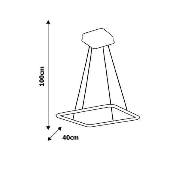 LAMPA WISZĄCA NIX WHITE 25W LED
