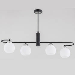 Nowoczesna lampa 4 punktowa INTRA wys. 58cm | czarny