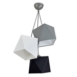  Lampa wisząca do pokoju dziecięcego kolorowa Świetlisty Diamencik 3xE27 Splot