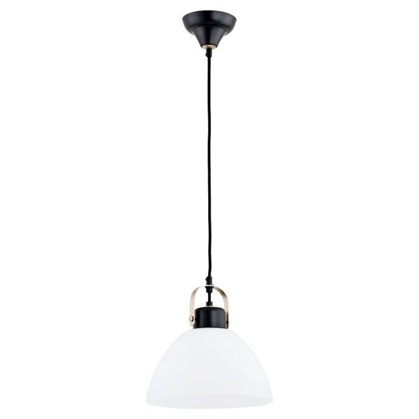Lampa wisząca zwis SARBIN czarny/biały śr. 25cm
