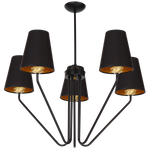 Żyrandol VICTORIA BLACK 5xE27 MLP4913