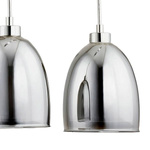 Lampa wisząca RONDA chrom/grafit szer. 70cm