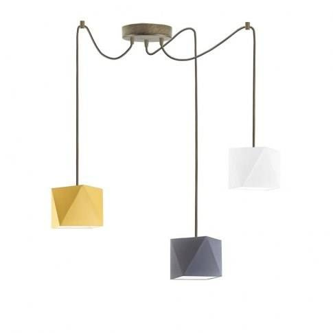 Lampa wisząca do pokoju dziecięcego miętowa Świetlisty Diamencik