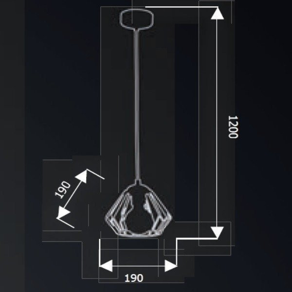 Lampa wisząca FERRO BLACK