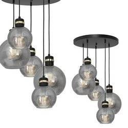 Lampa wisząca KOŁO OMEGA BLACK / GOLD MLP6534