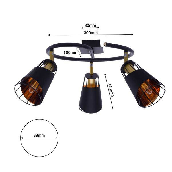 Nowoczesna lampa sufitowa RICK 3xE14 ML5568