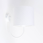 Lampa ścienna do pokoju dziecięcego biała Jasmine