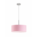 Lampa wisząca do pokoju dziewczynki różowa Tęczowy Cylinder 40 cm 2xE27