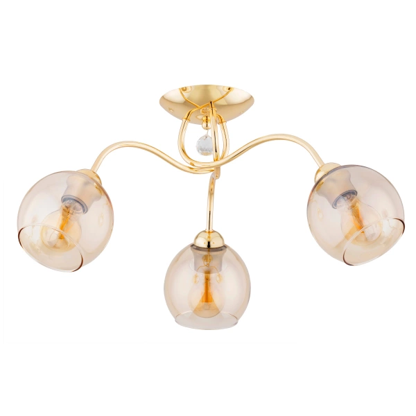 Lampa sufitowa ALFA AMARILLO ZŁOTA 3xE27 59cm | 62368