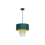 Nowoczesna lampa wisząca ALMERIA GREEN/GOLD 1xE27 MLP6451