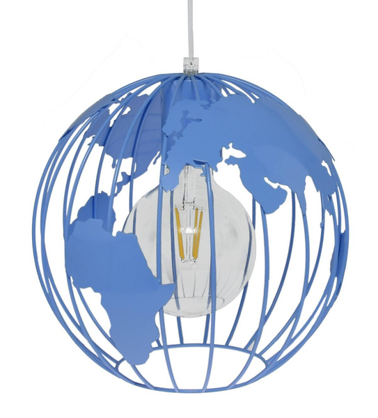 Lampa dziecięca niebieska Globus  