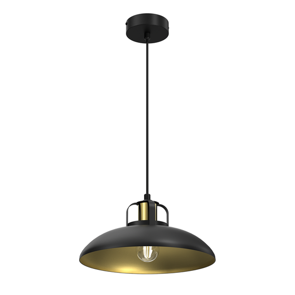 Lampa wisząca FELIX, MLP8906, czarny/złoty, 1x60W E27