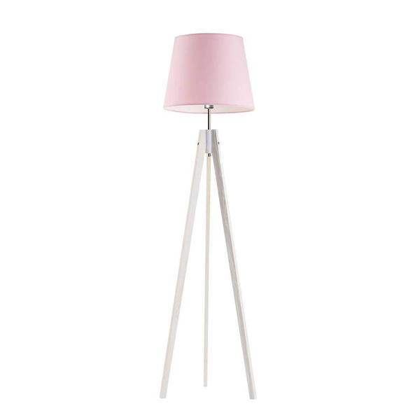 Różowa lampa podłogowa do pokoju dziewczynki – Świetlisty Stożek