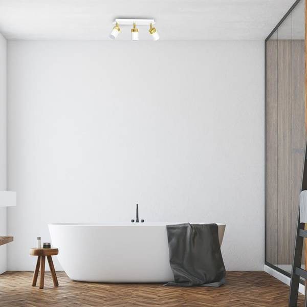 Lampa sufitowa spot JOKER WHITE/GOLD biało złoty 3xGU10