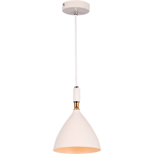 Nowoczesna lampa wisząca OTTO WHITE/GOLD 1xE27 ML6159