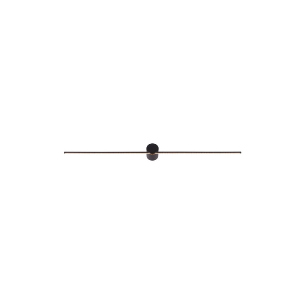 Nowoczesny smukły kinkiet PIN LED M 10W IP44 LED szer. 91cm | czarny
