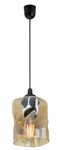 Lampa wisząca szklana czarna/bursztynowa Felis 31-00156