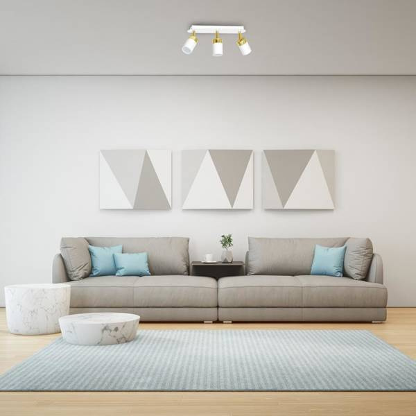Lampa sufitowa spot JOKER WHITE/GOLD biało złoty 3xGU10