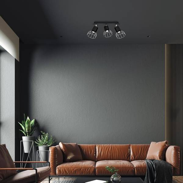 Lampa Sufitowa DANTE, MLP7357, czarny/chrom, 3x8W LED GU10