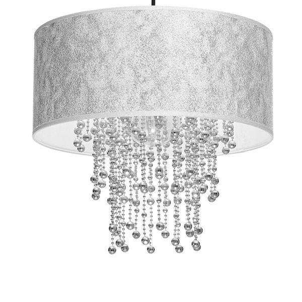 Nowoczesna lampa wisząca ALMERIA SILVER/CHROME 1xE27 MLP6436