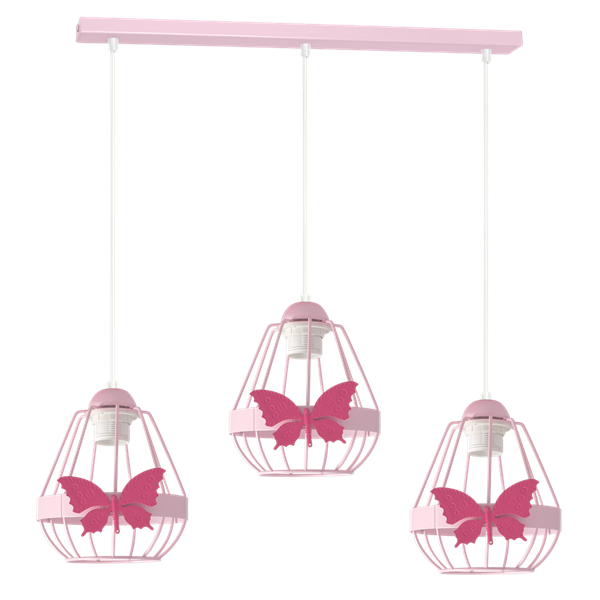 Lampa wisząca KAGO PINK 3XE27 MLP4928