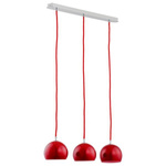 Lampa wisząca listwa WATERFALL czerwona szer. 50cm