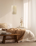 Lampa w stylu Boho Rotang z naturalnego ratanu- średnica 25 cm 