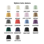 Designerska lampa dziecięca Świetlisty Stożek – miętowy abażur