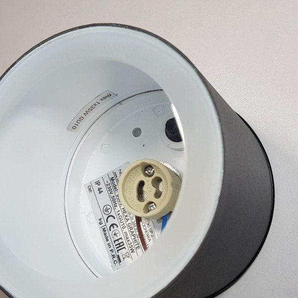 Zewnętrzny spot HEXA graphite tuba GU10