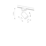 Lampa sufitowa PROFILE EYE SPOT WHITE
