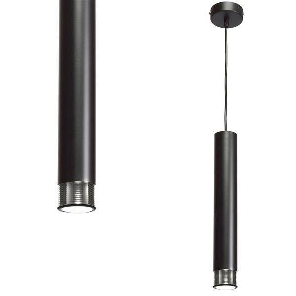 Nowoczesna lampa wisząca DANI BLACK/CHROME 1xGU10 MLP6231