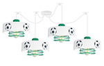 Lampa do pokoju chłopca z motywem piłkarskim zielona Mundial SP 3