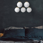 Nowoczesna lampa wisząca prostokąt SPARTA BLACK / GOLD MLP6501