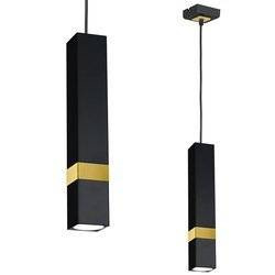 Nowoczesna lampa wisząca VIDAR BLACK/GOLD 1xGU10 MLP6279
