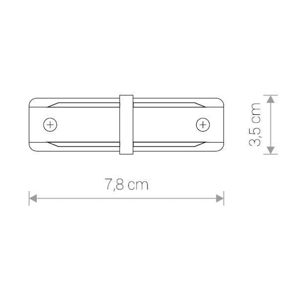 Łącznik PROFILE STRAIGHT CONNECTOR biały