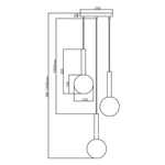 Lampa wisząca NIKO GOLD 3xG9