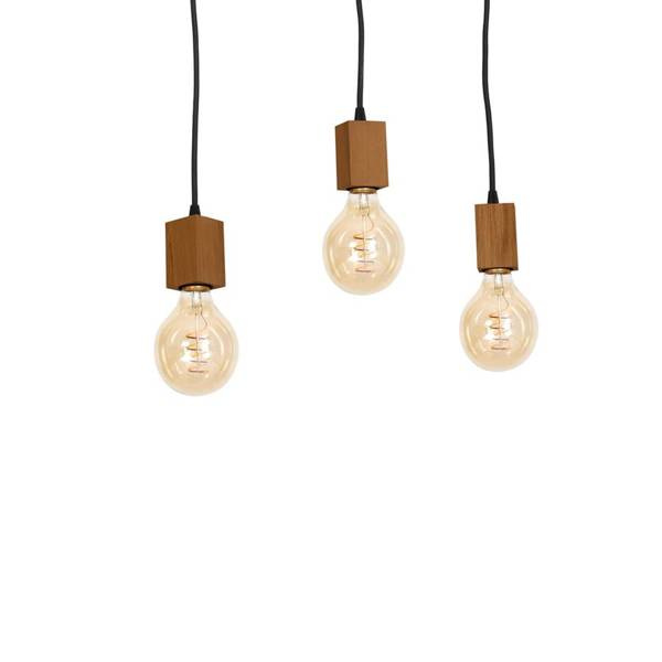 Lampa Wisząca JACK, MLP4357, dąb, 3x60W E27