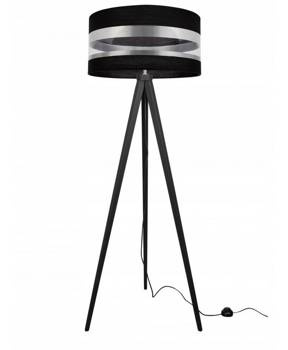 Stojąca Nowoczesna Lampa Trójnóg z Abażurem Średnica 40cm