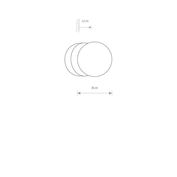 Kinkiet łazienkowy BRAZOS 1pł 10cm