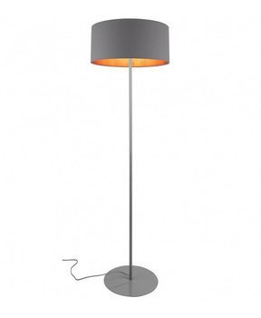 Nowoczesna Lampa Stojąca z Abażurem Złoty Środek