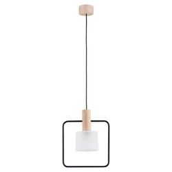 Lampa wisząca ALFA MERC DREWNIANA 1xE27 27cm | 61150