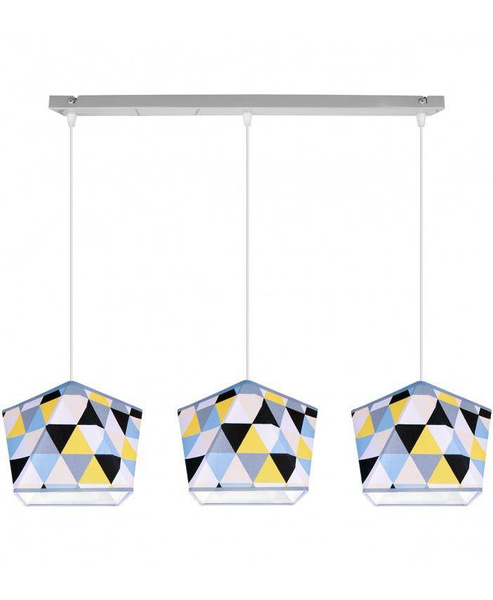 Lampa wisząca do pokoju dziecka potrójna Diament