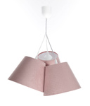 Lampa wisząca do pokoju dziewczynki różowa stożki Jasmine 