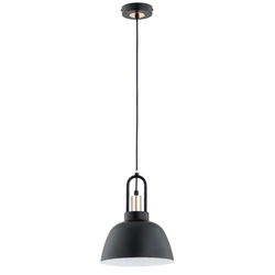 Lampa wisząca ALFA MIRAVE CZARNO-ZŁOTA 1xE27 23cm | 61310