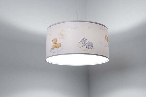 Lampa sufitowa dla dziecka Leśni Przyjaciele i Chmurki 50 cm