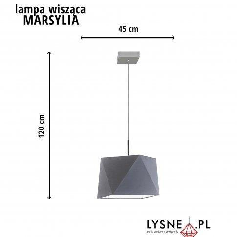 Lampa wisząca dla dziewczynki różowa z denkiem Marsylia